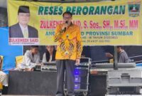 Pada Reses Zulkenedi Said di Jorong Kapa Utara, 
Masyarakat Pasbar Usulkan Perbaikan Drainase
